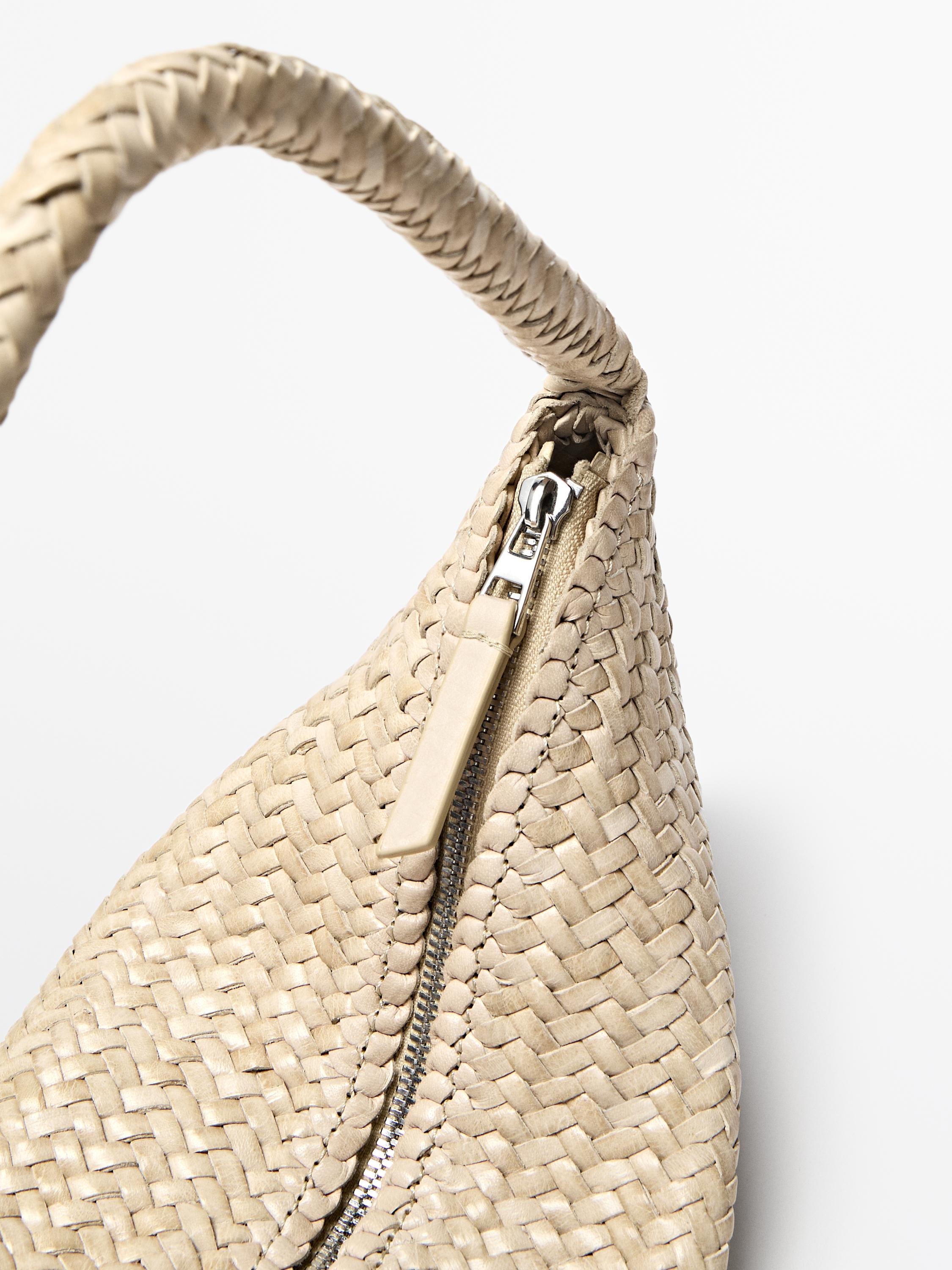 Sac tressé cuir nappa